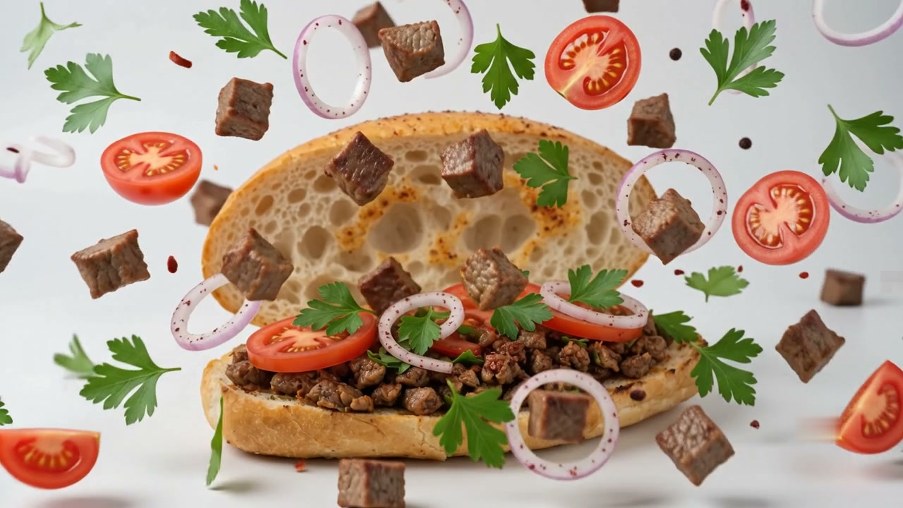 Tantuni malzemeleri havada