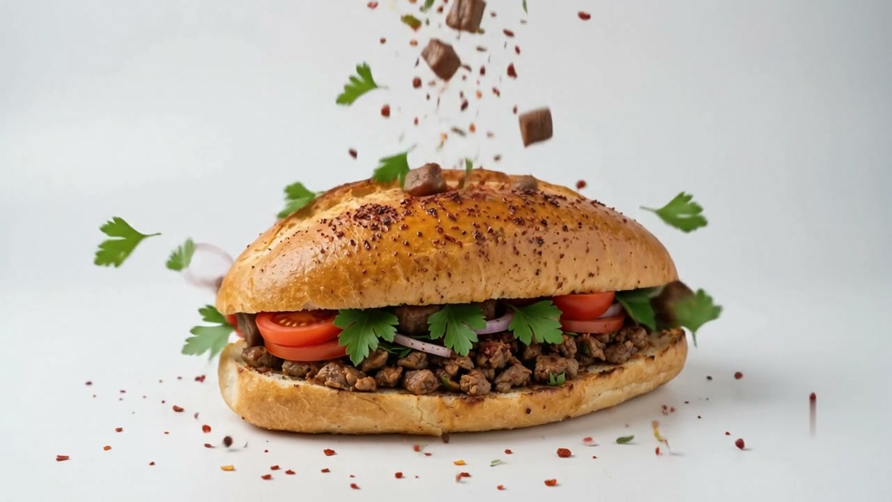 Ekmek tantuni — baharatlar dökülürken